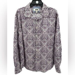Joseph Abboud Purple Paisley Shirt